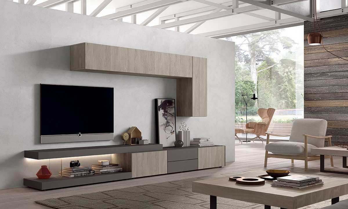 Mueble salón con diseño moderno de la colección New Royal de Kazzano